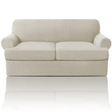 PrinceDeco Stretch Loveseat Sofa Cover Bundle T Cushion Loveseat Slipcover, Island Fossi