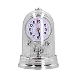 Desk Clock, European Style Quiet Table Clock Internal Rotation Home Decoration for Living Room Bedroom