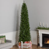 National Tree Company 10 ft Unlit Kingswood Fir Slim Artificial Christmas Tree, 1,715 Tips, Includes Stand, Green