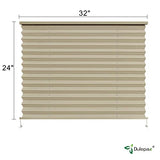 Dulepax RV Blinds,RV Pleated Shades,RV Blinds Pleated Shades, 32" W x 24" L Cappuccino RV Window Shades,Camper Blinds,RV Window Blinds for RV Camper Travel Trailers Motorhome's Window