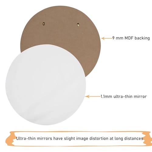 YCHMIR 11.8-inch Small Round Wall Mirror, Gold Bathroom Mirror