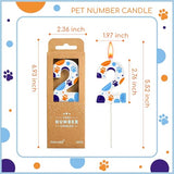 PHD CAKE 2.76 Inch Number 2 Dog Birthday Candles, Blue Dog Number Candles, Cake Number Candles, Party Celebration, Style Candle