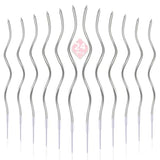 PHD CAKE 24-Count Silver Spiral Long Thin Birthday Candles, Cake Candles, Birthday Parties, Wedding Decorations, Party Candles