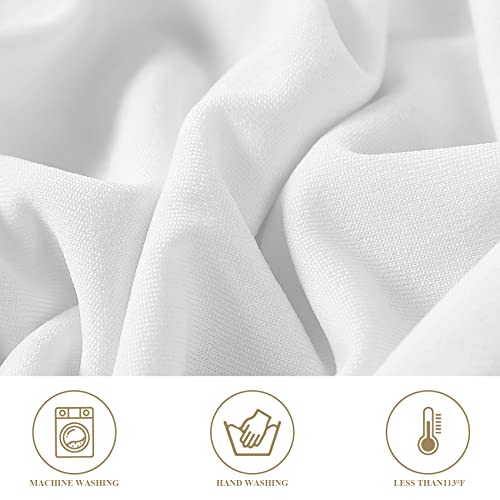 magalo 12 Pack White Spandex Folding Waterproof Chair Cover, Stretch Chair Cover Protector for Wedding, Party, Dining Banquet and Other Special Events