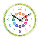 Learn to Tell Time Clock, 20cm Round Classroom Tool, Non Ticking Silent Movement, Home Decor, Bedroom Accents, Educational Timepiece Use