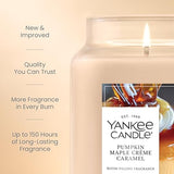 Yankee Candle Pumpkin Maple Crème Caramel Scented Candle, 22oz Large Jar