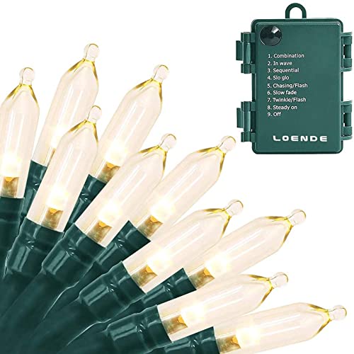 18ft 50 LED Battery Operated Christmas Lights, 8 Modes with Timer - Waterproof for Indoor & Outdoor Decor