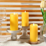 6 Pack Natural Beeswax Pillar Candles,100% Pure Beeswax Candles-210 Hours Long Burning,Organic Bees Wax Candles for Home,Emergency,Prayer,Parties,Unscented Dripless Smokeless Beeswax Candle Bulk 2x4in