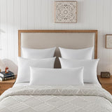 basic home 28x28 Euro Throw Pillow Insert-Down Feather Pillow Insert-Cotton Fabric-White-1 Piece
