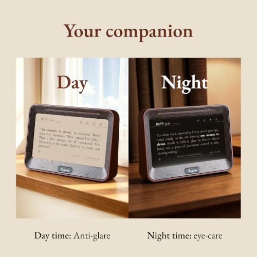 Literary Quote Clock with Time Quotes,Weather Quotes,Inspiration Quotes & Custom Quotes | Gentle Alarm & Night Mode | Personalized Gift for Writers and Book Lovers Classic