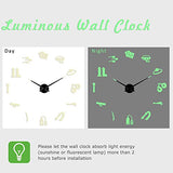 Sex Toys DIY Creative Different Frameless Luminous Wall Clock Home Decoration Modern Gifts（47 inch）