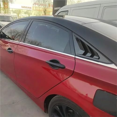 Car Window Side Louver Cover Trim Compatible with Hyundai Sonata Sedan 2011 2012 2013 2014 Exterior Door Panel