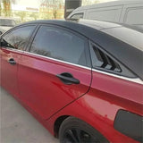 Car Window Side Louver Cover Trim Compatible with Hyundai Sonata Sedan 2011 2012 2013 2014 Exterior Door Panel