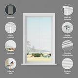 Cordless Aluminum Mini Blind - 34" W x 64" L - White, Premium Duty 1" Metal Slats, Over 400 Custom Sizes Starting at $19.97, Durable, Waterproof Window Shades by Lumino