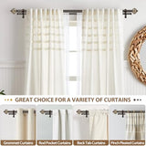KAMANINA 1 Inch Double Curtain Rod 66 to 120 Inches (5.5-10ft), Bronze Telescoping Curtain Rods for Windows 54 to 115 inches, Heavy Duty Dual Drapery Rods with Marbled Finials