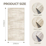 2x4 Rug Runners for Hallways Non Slip,Brown