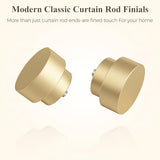 HEI! DEAR Gold Curtain Rods 72 to 144 Inch(6-12FT),1 Inch Long Curtain Rod,Adjustable Heavy Duty Curtain Rods,Modern Decorative Drapery Rods,Telescoping Window Single Curtains Rods 36-150",Brass Gold