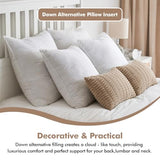 MIULEE 22x22 Inch Synthetic Down Alternative Pillow Insert