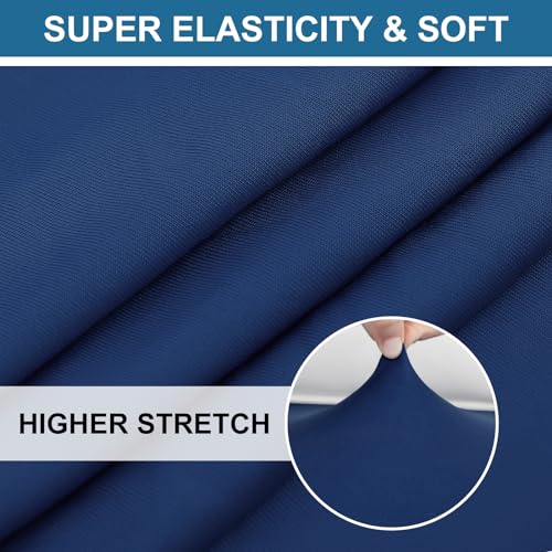 Smiry Printed Couch Cushion Covers, Stretch Soft Couch Covers for Sofa, Washable Non-Slip Sofa Slipcover Furniture Protector for Indoor and Outdoor (Large, Navy)