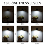Dott Arts Desk Lamp,USB Clip On Light,Book Lights for Reading at Night,3 Color Modes,10 Brightness Clamp Lights,360° Gooseneck LED Reading Light for Books in Bed,Eye-Care for Home Office,Headboards