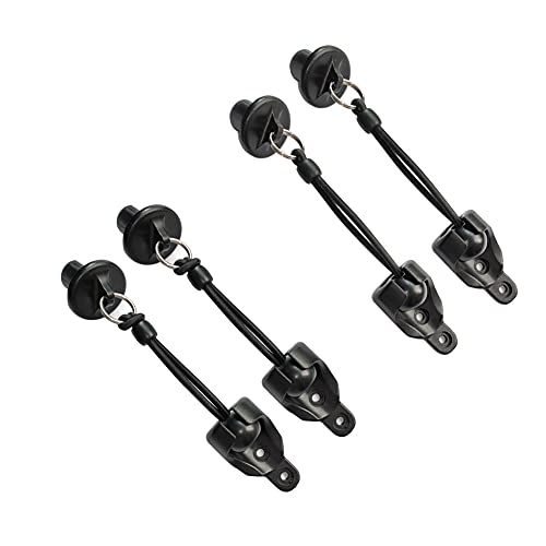 Coolaroo Replacement Parts Bungee End Cap Kit Black for Coolaroo Exterior Cordless Roller Shades Outdoor Blinds(2 Set)