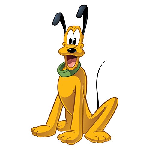 RoomMates Disney Pluto Giant Peel and Stick Wall Decal, Plastic, Removable, No Sticky Residue, For Smooth Surfaces