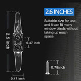 Cord Cleats for Blinds, 12pcs Blind Cord Winder with Screws for Window Blinds Curtains Sun Shades Ropes