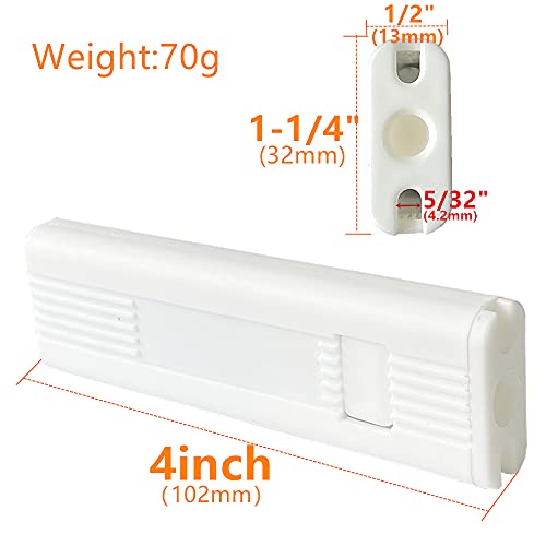 Cutelec Cord Weight Spare 2pcs for Vertical Blind, Roller Blinds Window Shutter White Plastic Safety Handle Tensioner Device Blinds Accessories
