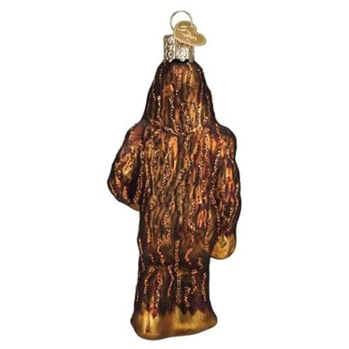Old World Christmas Sasquatch Glass Blown Ornament for Christmas Tree, Handcrafted Holiday Decoration, Fantasy Collection