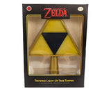 The Legend of Zelda 7-Inch Triforce Light-Up Holiday Tree Topper Decoration, Yellow (SRI-SI1428-C)