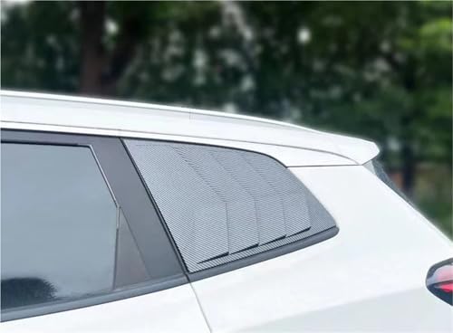 Compatible with Chery Tiggo 8 Pro Max Tiggo 8 2021 2022 2023 2024 Exterior Rear Window Triangular Louver Decorative Frame(Carbon Fiber Look)