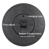 OSTAR Big Large Billiard Pool Ball Wall Clock, Battery Operated, Cue Hand, Non Ticking Quality Quartz, 14" Snooker Game