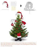 OFIHIDO Large Christmas Tree Topper,Gothic Halloween Christmas Decor for Tree,Halloween Christmas Decorations