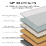 Full-Length LED Mirror with Lights, Wide Standing Dressing Mirror, Large Full-Body Floor Mirror with Dimmable Lighting for Bedroom, Tall Lighted Mirror with Stand or Wall Mount