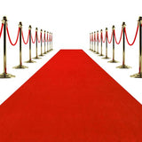 Red Carpet Runner 3x10 ft – Extra Thick 450 GSM Non-Slip Waterproof Aisle Rug for Weddings, Parties, Events, Banquets & Proposals