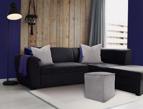 Howard Elliott Collection Square Pouf Panama Stone