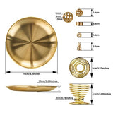 ZenBless 5 in 1 Incense Burner, Palo Santo Holder, Sage Holder, Incense Holder for Incense Sticks/Coil Incense/Incense Cones, 5.5 inches Brass Ash Catcher for Meditation Yoga Room