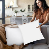 Covers & All Throw Pillow Inserts Only Pack of 4, Durable Soft Square 20 x 20 Inches 65 GSM Non-Woven Fabric with 15D Silicon Fiber Filling, Universal uses for Home Decor Office Indoor Outdoor