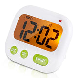 Alarm Clock, Digital Vibration LCD Timer with Backlight for Kitchen Use