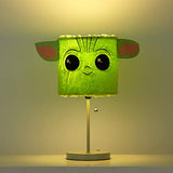 Star Wars The Mandalorian “The Child” Plush Shade Table Lamp ,Green Kids Bedroom & Playroom Lighting Décor