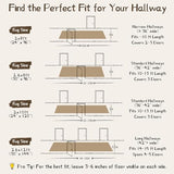 Runners for Hallways Ultra Non-Slip 2x10 Long Runner Rugs Washable Abstract Tear and Stain Resistance No Pile Lightweight Modern Rug Runners for Entryway, Kitchen, Walkway, Entrance, Brown