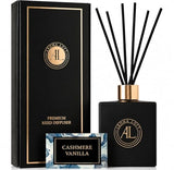 Black Reed Diffusers for Home | Premium Fragrance Diffuser | Reed Diffuser Sticks in Oil Set with Cashmere Vanilla Scent | Smell Good Stuff | Long-Lasting Oil for Bathroom & Office (5 oz)