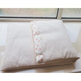 Thickened Canvas Japanese Floor Mattress Cover, Checked Plaid Futon Mattress Cover with Zipper Grid Printed Guest Sleeping Mat for Floor Futon Covers Slipcovers Washable,E,130x65cm