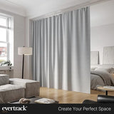 Curtain Track - Ceiling Mounted Curtain Rail for Curtains, Drapes, and Room Dividers - USA Made - Small+ (12 Feet), Pure White