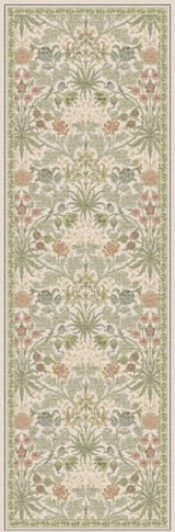 Washable Hallway Runner Rug 2'6"x8': Vintage Floral Botanical Runner Rug - Machine Washable Non Slip Low Pile Soft Foldable Carpet - Kitchen Hallway Entryway Bedroom Indoor Rug - 2'6"x8' Beige