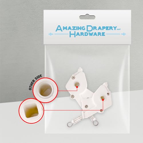 Amazing Drapery Hardware High Profile 2" Plastic Wand Tilter for Horizontal Blinds 2ct - Square Rod Compatible, Durable Control Mechanism