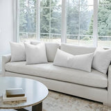 MIULEE Pillow Inserts 20x20 Inch Set of 4, Feather Mix Polycotton with Cotton Fabric Square Decorative Throw Pillows for Couch Bed Sofa