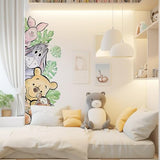 Winnie Wall Stickers for Kids, Winnie Character Wall Stickers, The Pooh Party Decorations, Winnie Removable Stickers for Baby Kids Nursery Children Room Bedroom Living Room Playroom Wall Decoration