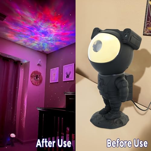 Astronaut Star Projector Galaxy Light, 360° Space Man Buddy Projector Sky LED Night Light Space Starlight Planetarium Spaceman Lamp Gifts for Kids Adults Bedroom Ceiling Room Decor