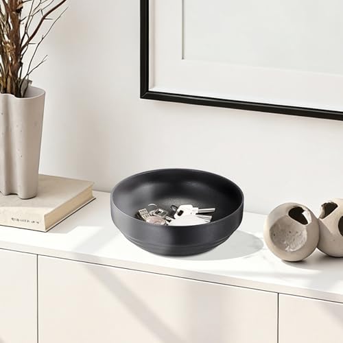Key Holder Bowl for Entryway Table Round Catchall Bowl for Coin Fruit Holder Decorative Serving Bowl for Coffee Table Kitchen Counter, 7.4 Inches
